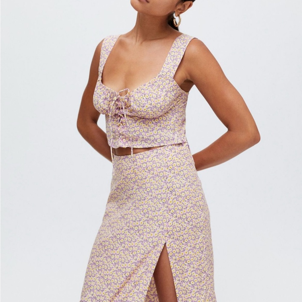 Motel Lace-Up Cami